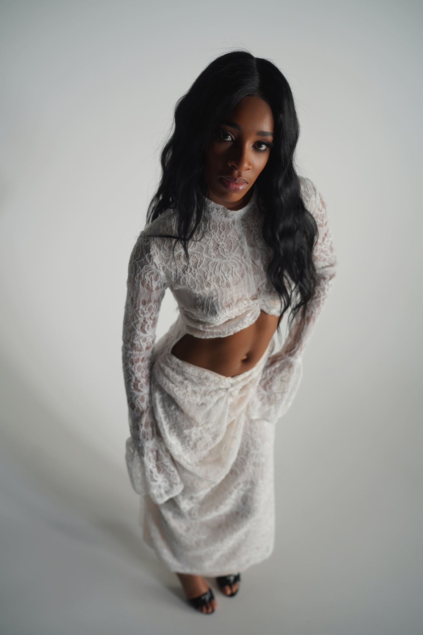 Lace maxi dress