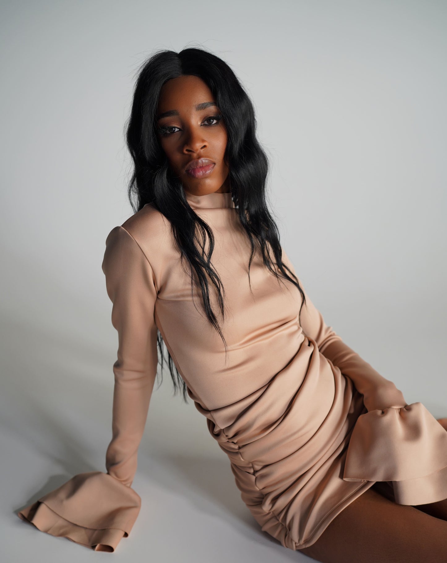 Puff sleeve dress