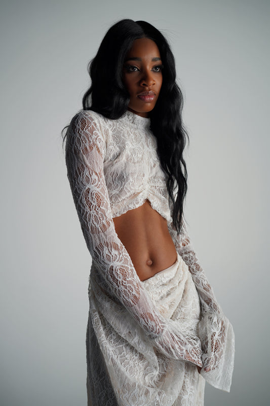 Lace maxi dress