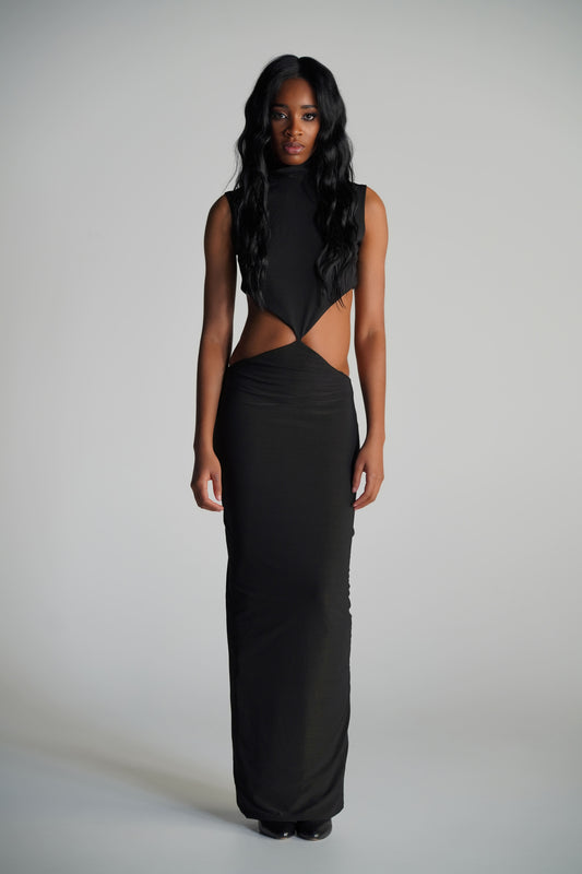 Siena elegant black dress