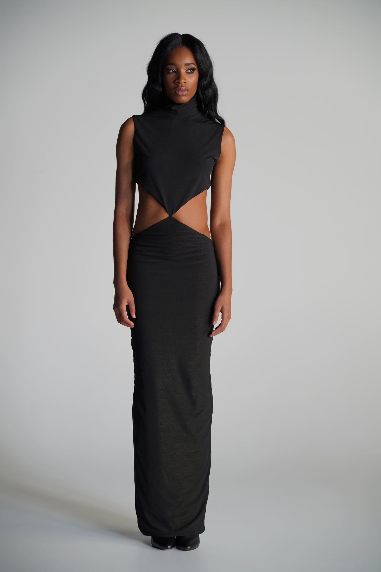 Siena elegant black dress